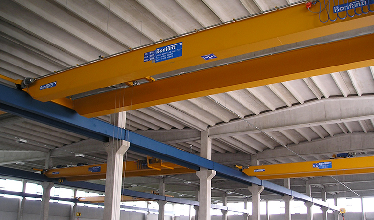 Dettaglio gru a ponte bitrave BONFANTI