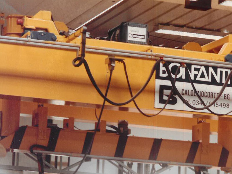 Dettaglio macchinario BONFANTI negli anni '80