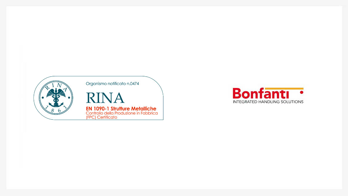 BONFANTI certifications logos