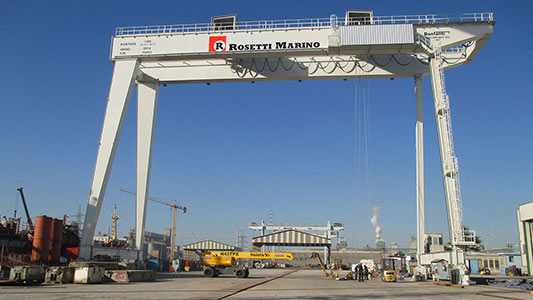 BONFANTI shipyards crane