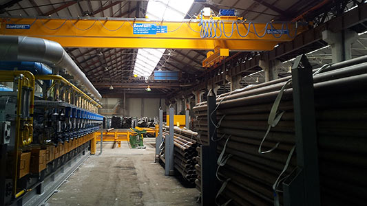 BONFANTI machineries for handling pipes and long products