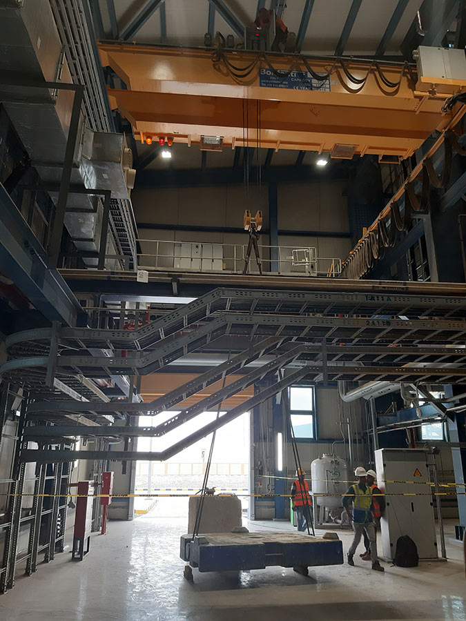 BONFANTI lifting system in the factory plant