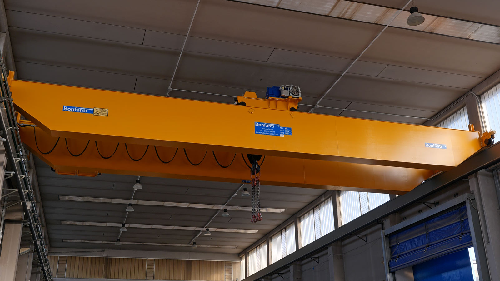 Gru a ponte bitrave BONFANTI dettaglio