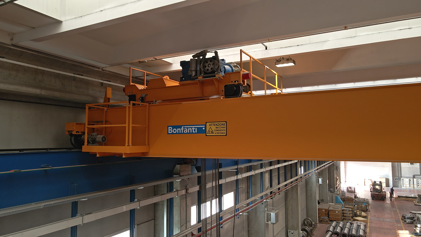 Gru a ponte bitrave BONFANTI dettaglio