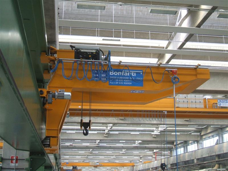 Dettaglio struttura gru a bicicletta BONFANTI