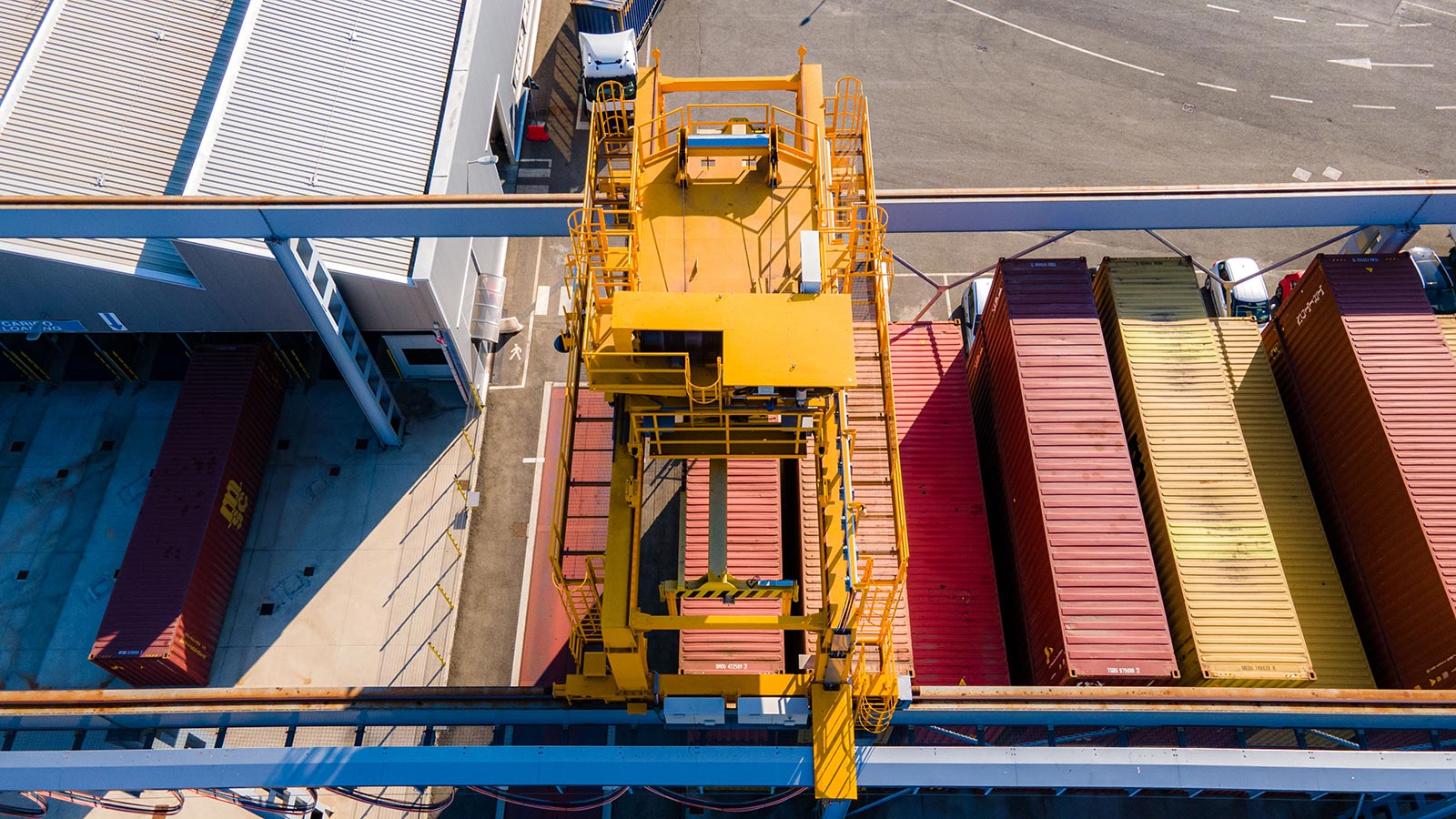 Stoccaggio container BONFANTI dall'alto