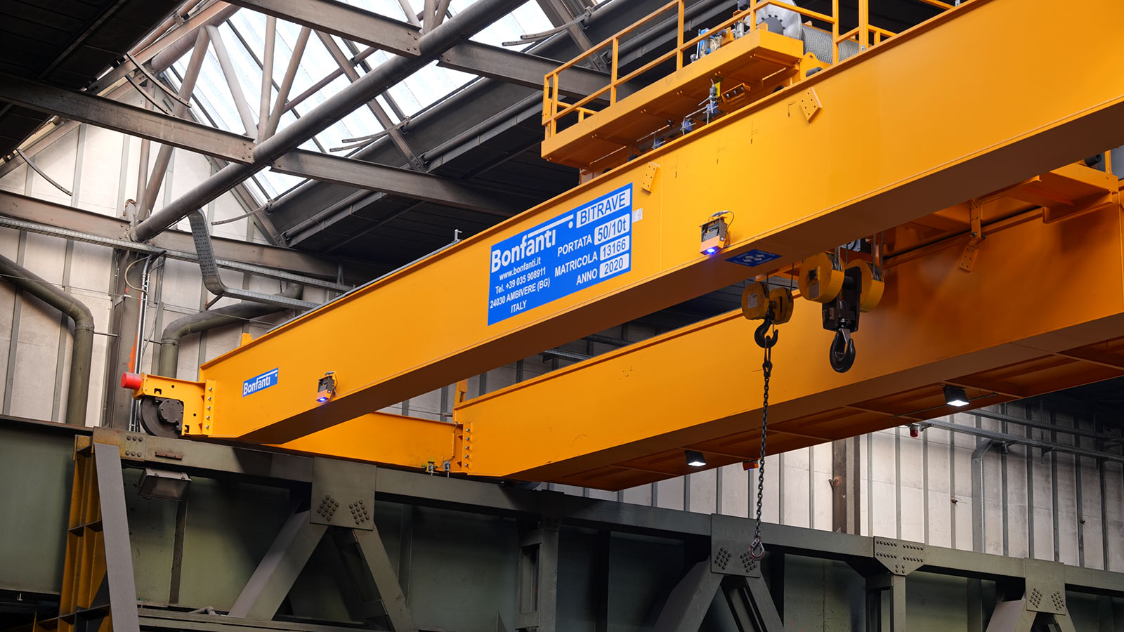 Bonfanti gru da laminatoio e cambio gabbie