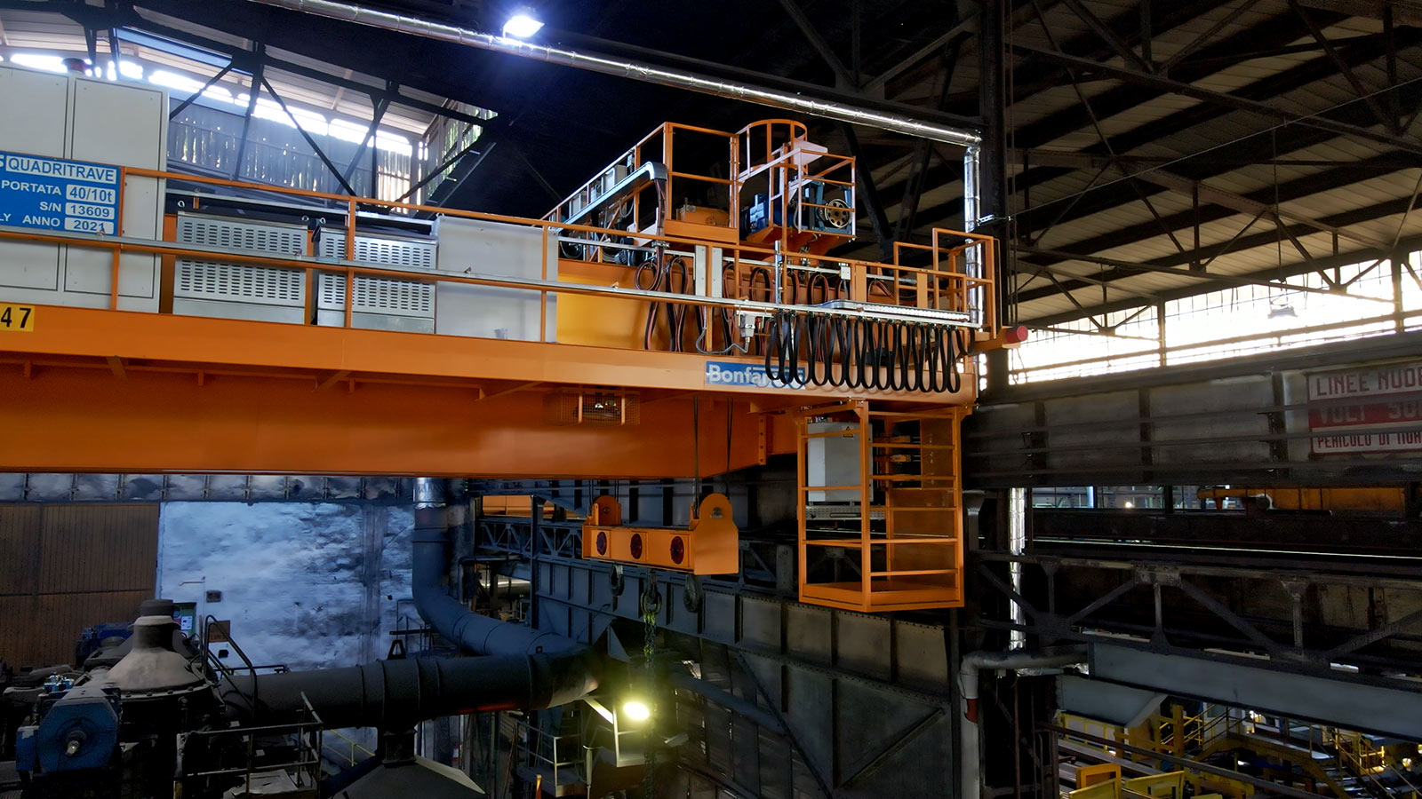 Bonfanti gru da laminatoio e cambio gabbie