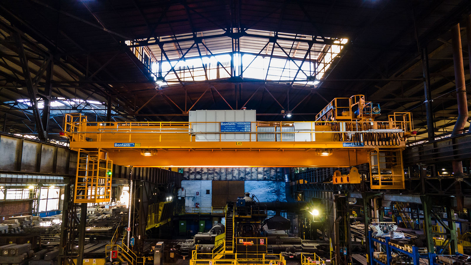 Bonfanti gru da laminatoio e cambio gabbie