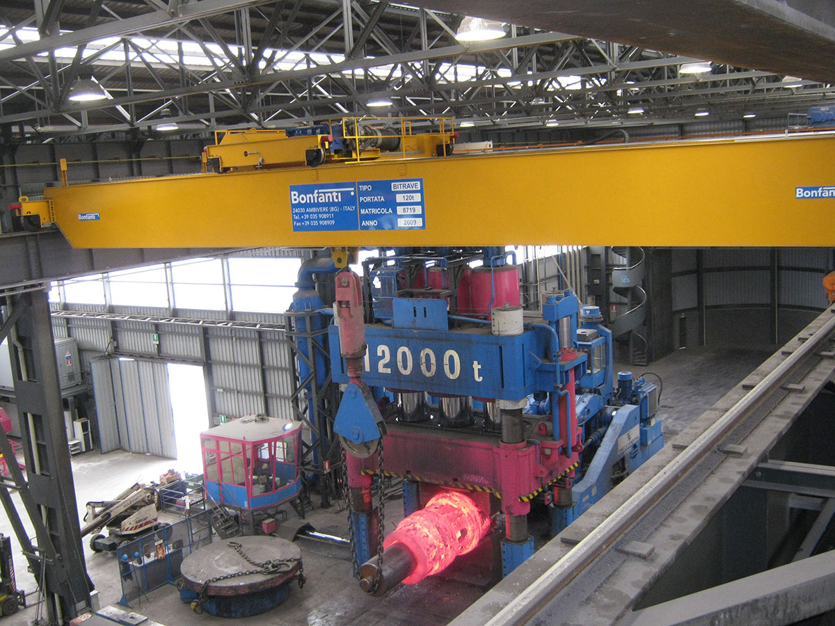 Gru per Movimentazione Billette, Blumi e Bramme BONFANTI