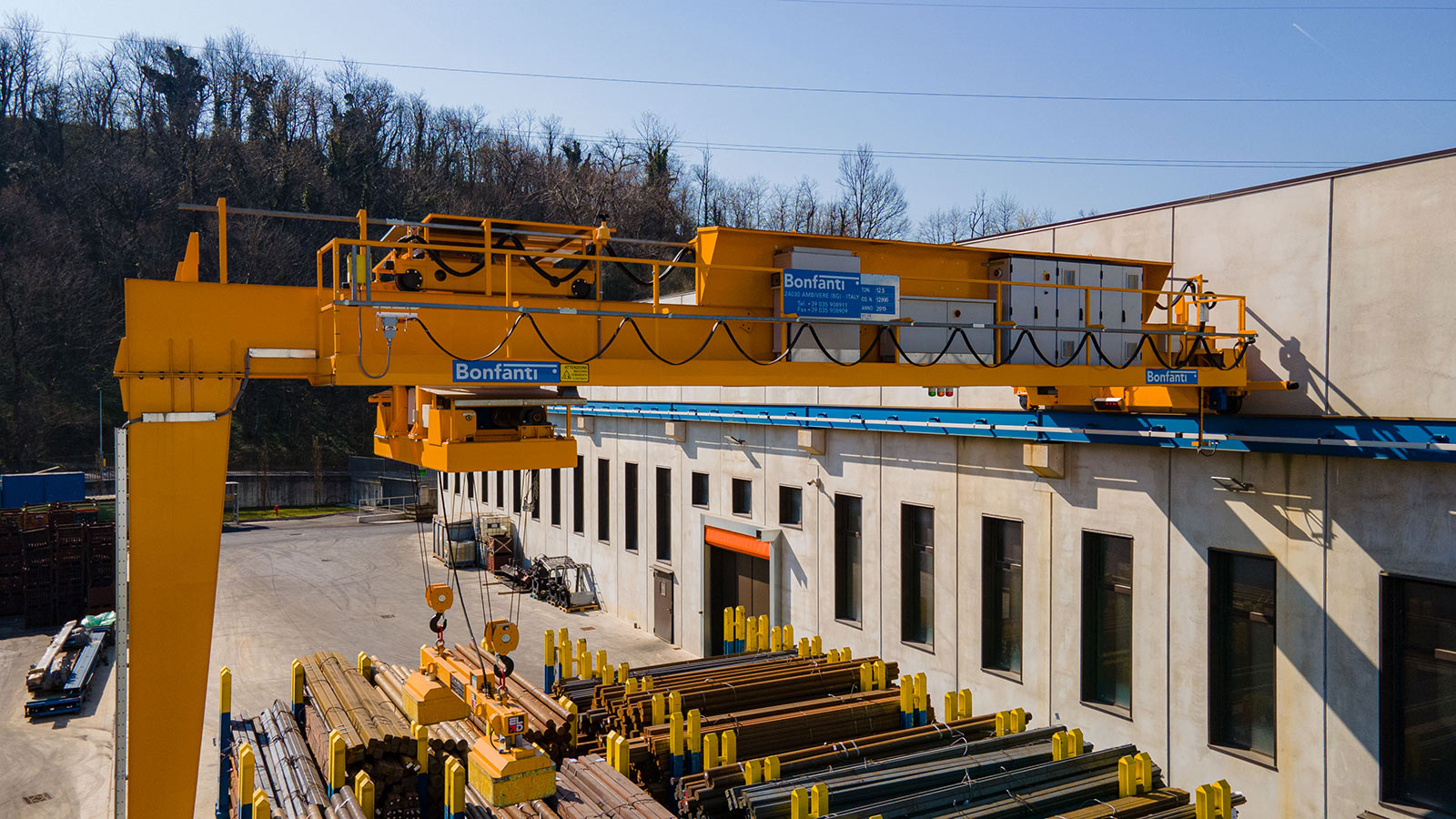 Gru per Movimentazione Billette, Blumi e Bramme BONFANTI