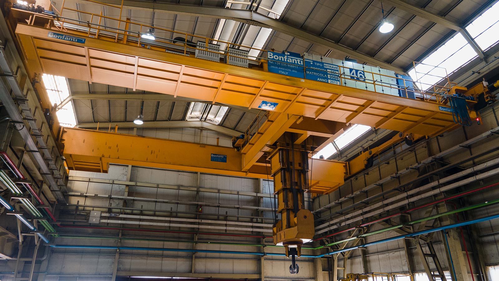 Gru per Movimentazione Billette, Blumi e Bramme BONFANTI