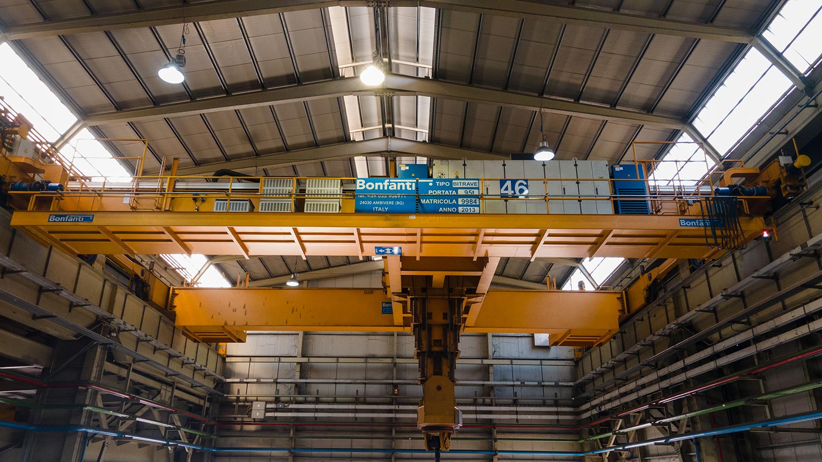 Gru per Movimentazione Billette, Blumi e Bramme BONFANTI