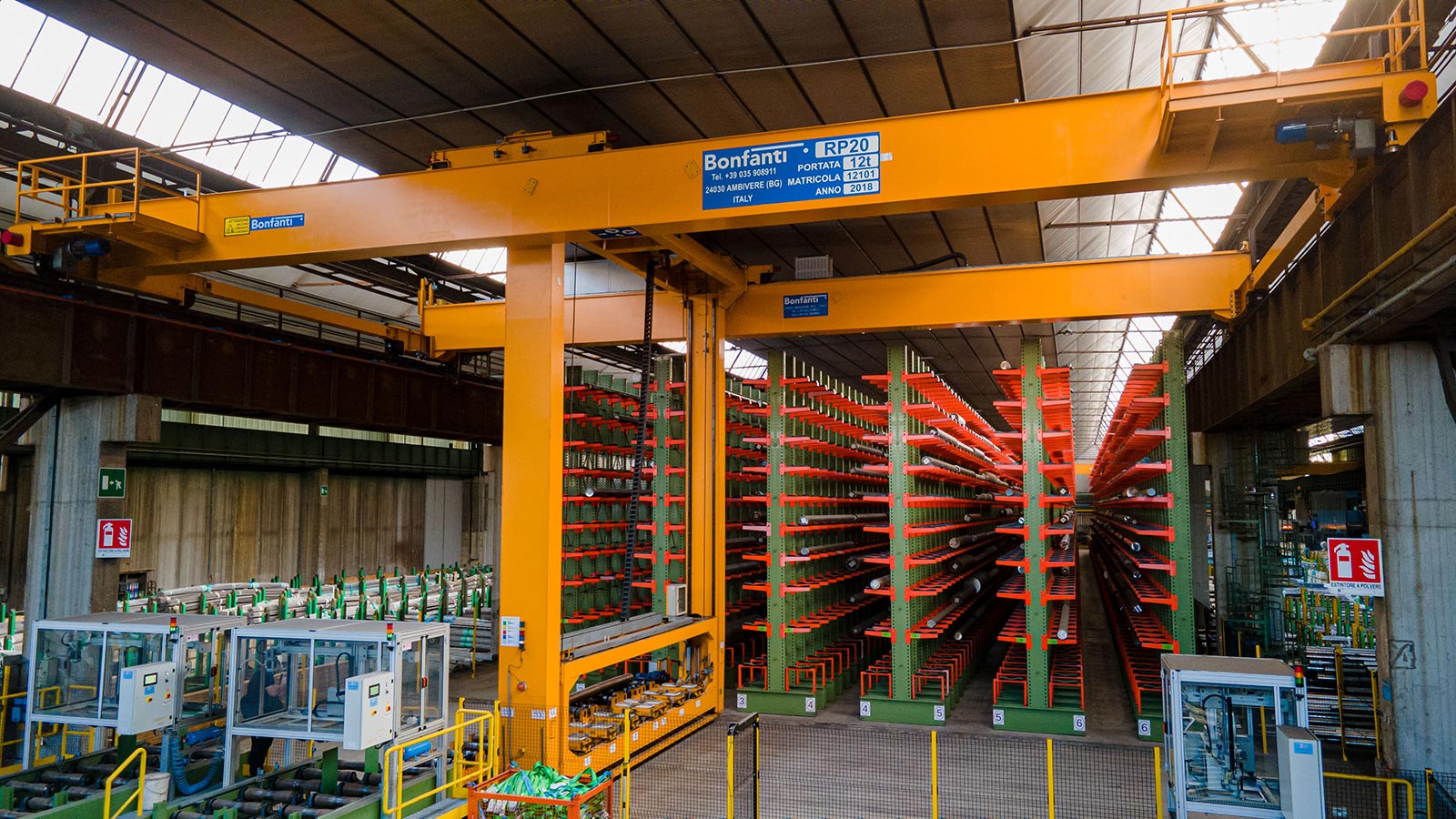 Gru per Movimentazione Billette, Blumi e Bramme BONFANTI