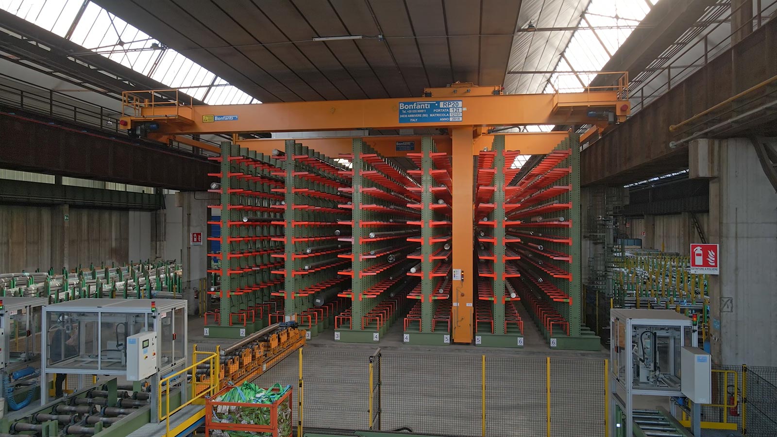 Gru per Movimentazione Billette, Blumi e Bramme BONFANTI