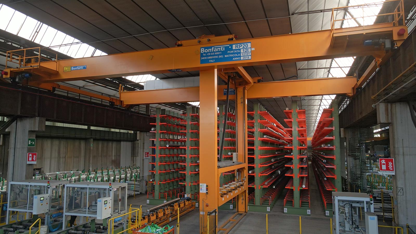 Gru per Movimentazione Billette, Blumi e Bramme BONFANTI