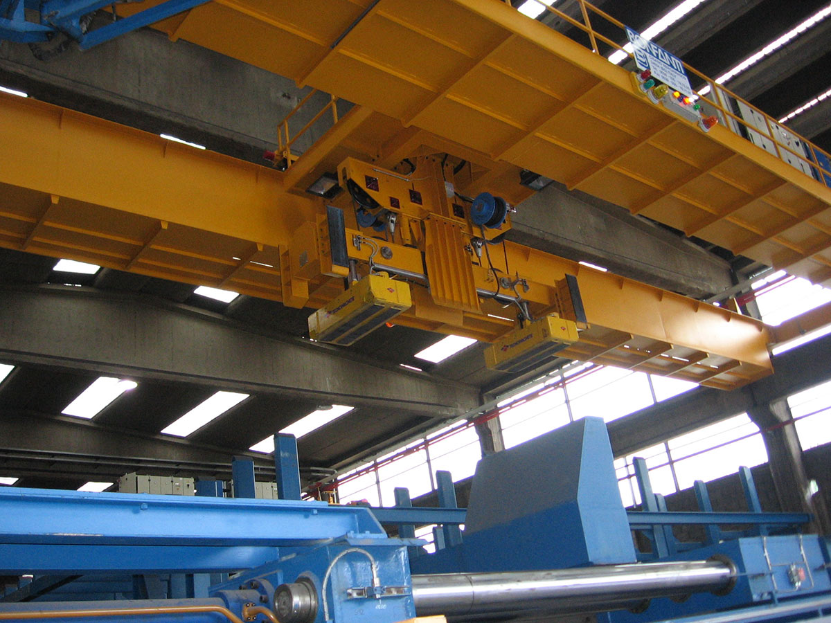 Gru per Movimentazione Billette, Blumi e Bramme BONFANTI