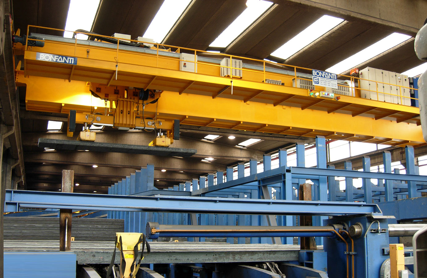 Gru per Movimentazione Billette, Blumi e Bramme BONFANTI