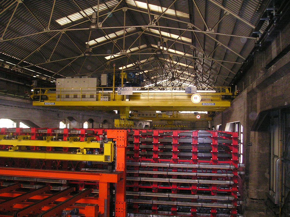 Gru per Movimentazione Billette, Blumi e Bramme BONFANTI