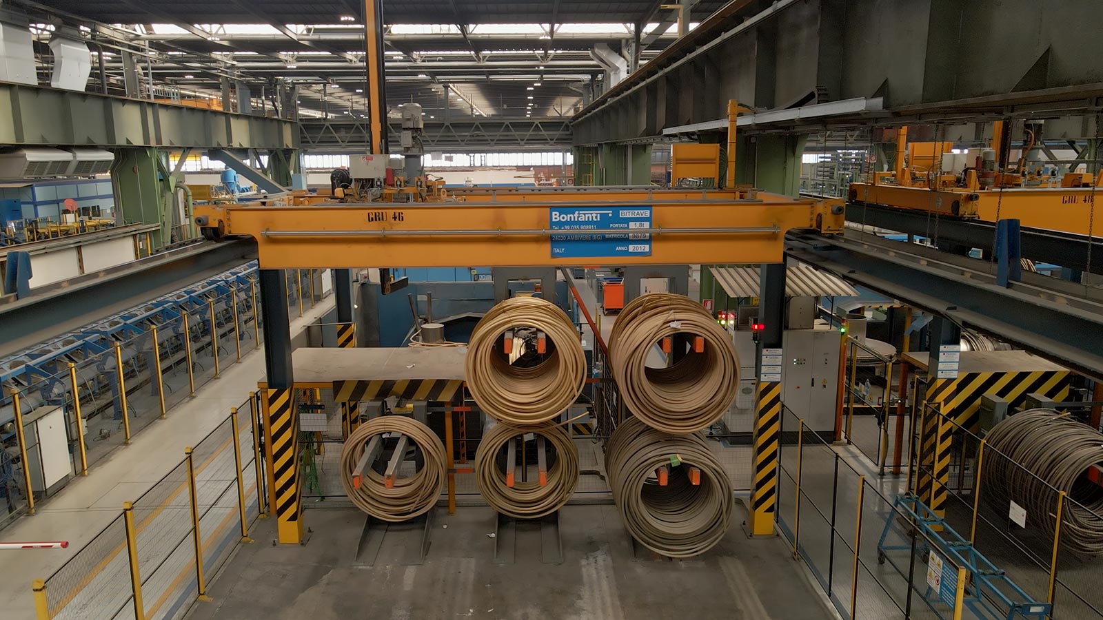 BONFANTI Cranes for Handling Bars, Coils, Bundles and Sheets