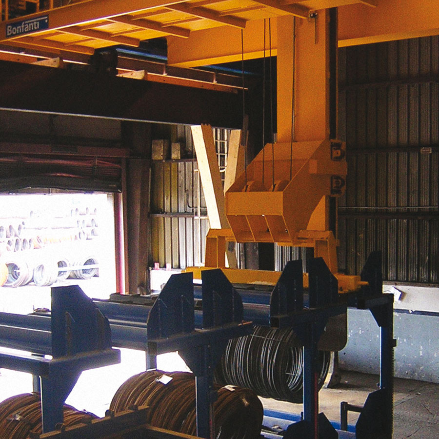 Detail of an Automatic Handling System developed by BONFANTI